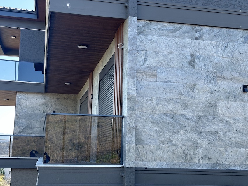 incedoğaltaş silver grey villa dış cephe uygulaması